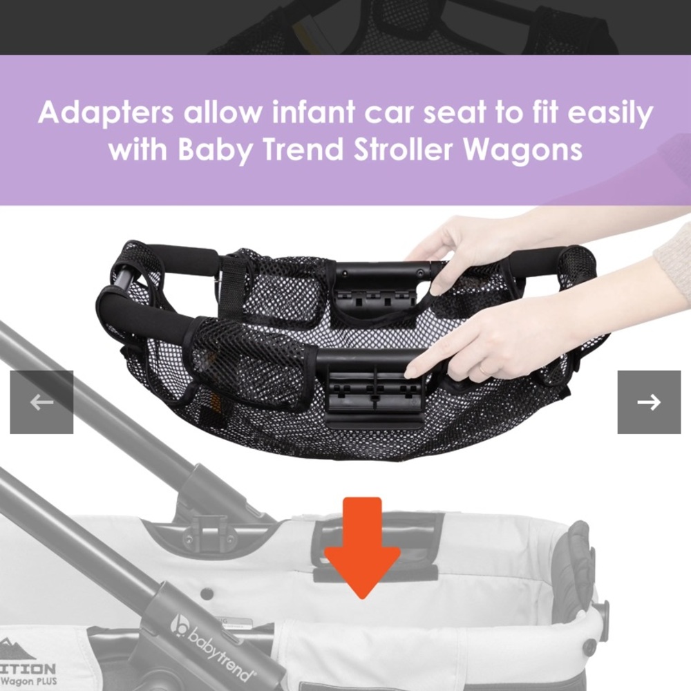 Baby Trend Stroller Wagon Infant Car Seat Adapter